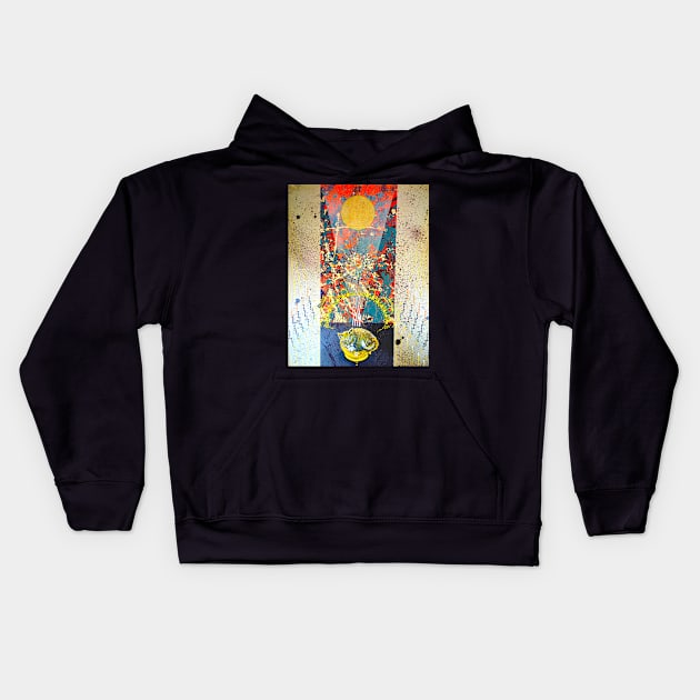 A Cat Named Cleveland Curled Up in a Coffee Cup Kids Hoodie by Jacob Wayne Bryner 